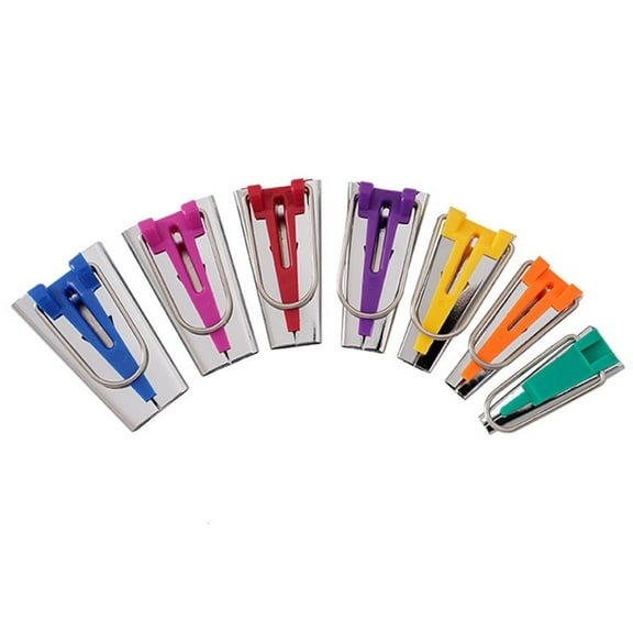 WE-POLUJ Fabric Bias Tape Maker Tool Sewing Quilting Tool 6mm 9mm 12mm 15mm 18mm 21mm 25mm Tape Maker Tool Set for Sewing