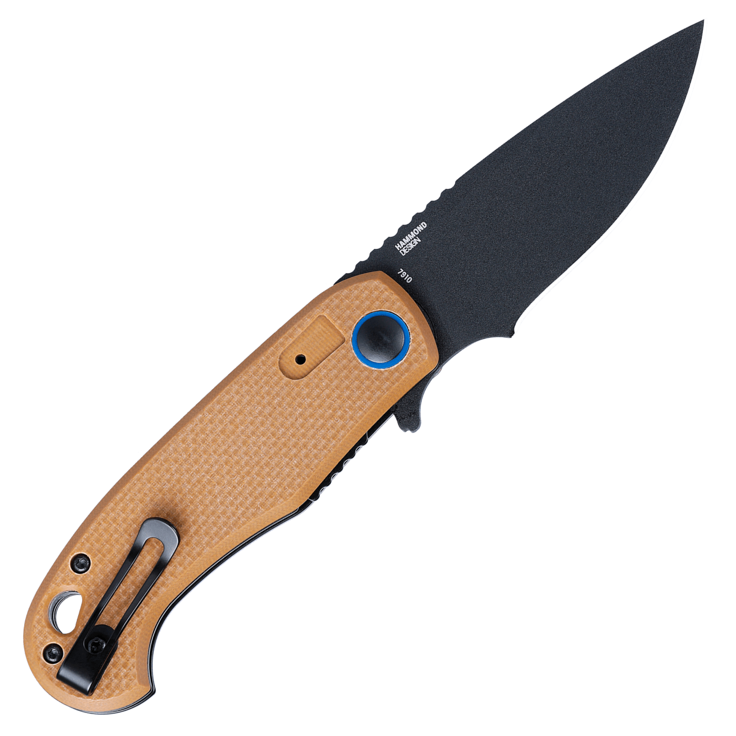 CRKT P.S.D. II Assisted Folding Knife with Liner Lock: AUS 10 Plain Edge Blade, G10 Handle, Reversible Pocket Clip, 7910