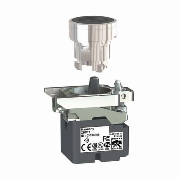 Schneider Electric Push Button with Transmitter, 22 mm, Black ZB4RTA2