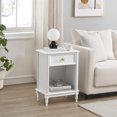 thumbnail image 4 of Nightstand with Drawer and Storage Shelf, Wooden End Table Side Table for Bedroom Living Room College Dorm, 4 of 9