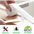 thumbnail image 4 of Caulk Tape, PVC Waterproof Self-adhesive Tape, Bathtub Bathroom Shower Bathroom Kitchen Sink Wall Sealing Protector, with Sealing Tool, White, Width: 38 Mm L: 11 Feet, 4 of 7