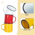 thumbnail image 3 of 3 Pcs Tea Pot Sets Kids Vintage Tea Mugs Enamel Coffee Cup Home Mug Small Vintage Iron Mugs, 3 of 4