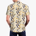 thumbnail image 6 of Cauagu Snake And Floral Print Men's Polo Shirts, Short-Sleeve Polo Shirts for Men Performance Golf Shirt Athletic Casual Collared T-Shirt-Large, 6 of 8
