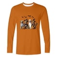 thumbnail image 3 of LWITHSZG Men's Halloween Graphic T-shirts Fall Long Sleeve Festival Tops Big and Tall Fashion Crew Neck Basic Tees Layering Top 5X-Large, 3 of 4