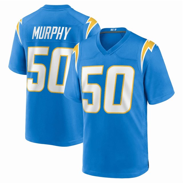 Camiseta de fútbol americano de #50 Caleb Murphy para hombre - XL