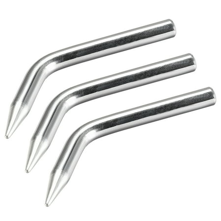 

5mm x 58mm Lead-free Soldering Iron Tip Replacement Solder Conical Bend Tip 60W 3 Pieces