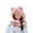 Pink, variant on Womens Winter Pompom Hat Knit Earflap Hat Warm Hat Cap Outdoor Ski Cap Double Dime Hat Boys Trapper Hat Winter Snow Hats Men Tapper Hat Men Trapper Hat Winter Men Hat Hat for Snow Men's Winter Thick
