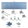 thumbnail image 2 of Triton Products® Silver Garden Storage Kit with (1) 31.5 In. x 9 In. 18 Gauge Steel Square Hole Pegboard and 8 pc LocHook Assortment, 2 of 6
