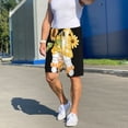 thumbnail image 4 of Cauagu Sunflower Gnomes 3 Print Pajama Bottoms for Men Sleep Pajama Shorts Elastic Waistband Sleep Pajama Short Men's PJ Shorts -4X-Large, 4 of 6