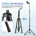 thumbnail image 2 of 1 Ensemble Support de Microphone Support de Micro sur Pied Trépied Support de Microphone Support de Micro Robuste Support de Micro Ajustable, 2 of 8