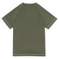 thumbnail image 6 of FORMRS Boys Rash Guard with Short Sleeves UPF 50+ Swim Shirts Sizes 3-12T, Beige Snowmen, 6 of 6