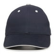 thumbnail image 3 of Outdoor Cap 00045727467491 Brushed Twill Sandwich Visor Cap, Navy & White - One Size, 3 of 9