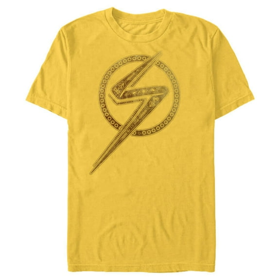 Marvel Studios’ Ms. Marvel Gold Logo - Short Sleeve Blended T-Shirt for Adults - Customized-Yellow