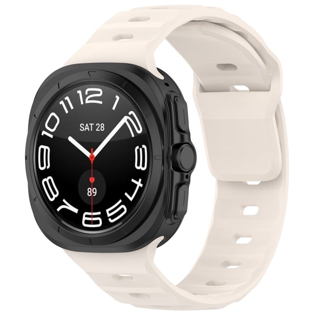 Smartwatch Accessories Premium Silicone Sports Watch Band Sweat Proof Solid Color Adjustable Compatible