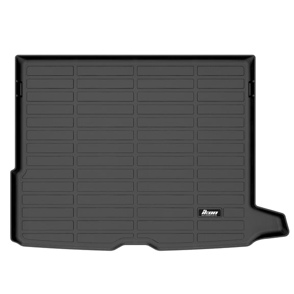 Ikon Motorsports TPE All Weather Heavy Duty Waterproof Rear Trunk Tray Cargo Liner Mats For 2016-2022 Mercedes-Benz X253 GLC-Class SUV