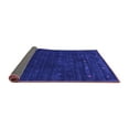 thumbnail image 2 of Ahgly Company Indoor Round Abstract Purple Contemporary Area Rugs, 6' Round, 2 of 4