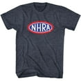 thumbnail image 1 of National Hot Rod Association Logo Navy Heather Adult T-Shirt S, 1 of 2