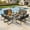 Black-2, variant on Patio Furniture Set on Sale, Outdoor Conversation Set with Rattan Chair & Coffee Table for Backyard, Poolside Porch, Gray