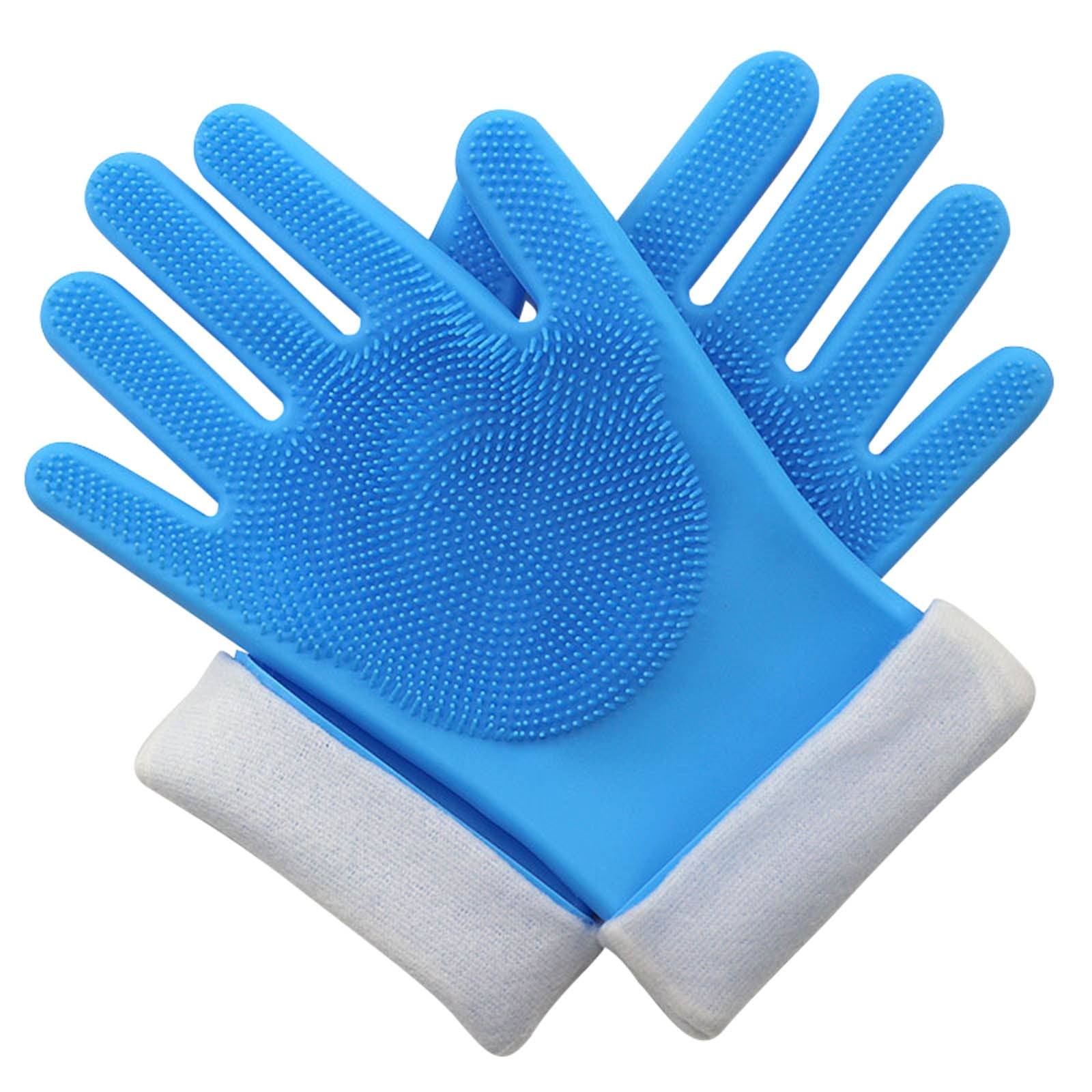 Reusable Silicone Gloves Durable Household Anti-scald Dishwashing Gloves 1 pair 