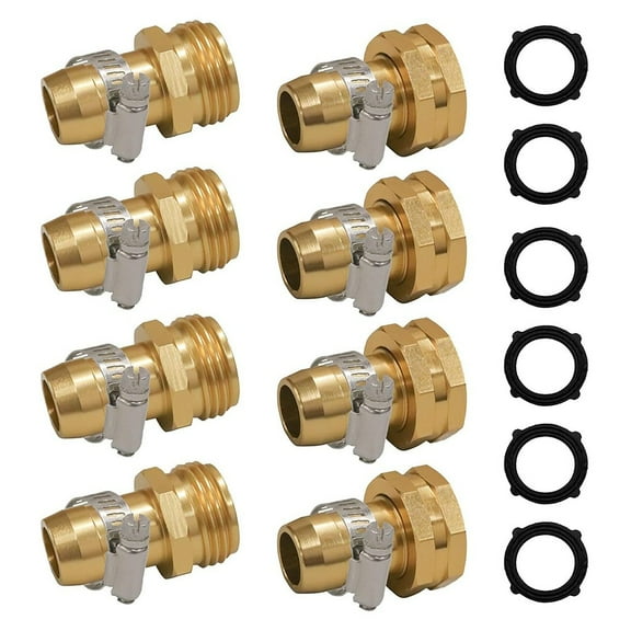 for Durable 34 Garden Hose Repair Kit with Stainless Steel Clamps - Easy Fix!
