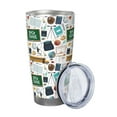 thumbnail image 2 of Salouo Back To School A Print 20oz Tumbler with Lid,Stainless Steel Vacuum Insulated Tumbler Durable Insulated Coffee Mug Thermal Cup with Splash Proof Sliding Lid-Without Straw, 2 of 8