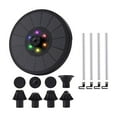 thumbnail image 2 of GROWTH TANK Solar Bird Bath Built in Battery Colorful LED Lights Water for, 2 of 9