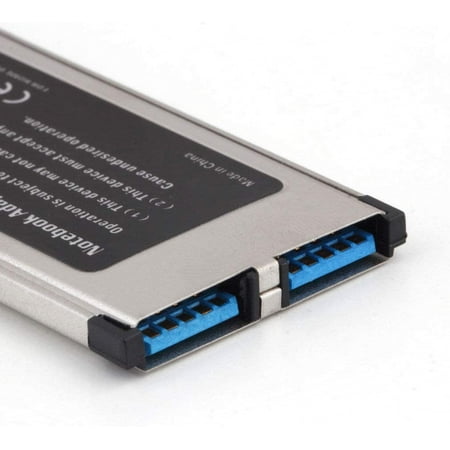 2 Port USB 3.0 to Express Card ExpressCard 34mm Adapter Hidden for ...
