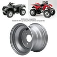 thumbnail image 4 of 18X9.50 8 ATV Wheel Rim Aluminum Alloy High Strength 8 Inch Wheel Rim Hub Go Karts Carts Silver, 4 of 7