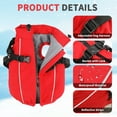 thumbnail image 4 of PcEoTllar Dog Winter Coat with Harness, Reflective Dog Vest Jacket for Small Dogs 5-8 lbs, Red, 4 of 11