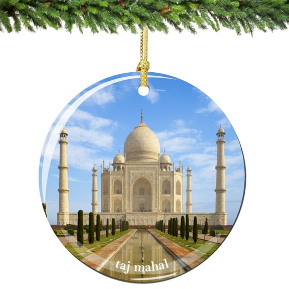 Taj Mahal Porcelain Christmas Ornament