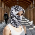 thumbnail image 5 of Unique Bargains 1 Pc Quick-drying Ice Silk Camouflage Balaclava Face Mask Gray, 5 of 5