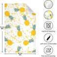 thumbnail image 3 of Kitchen Towels Pineapple Pattern Pattern Cleaning Towel Absorbent Hand Towels Tea Towels for Home Restaurant Dish Clean 28" x 18", 4PCS, 3 of 7