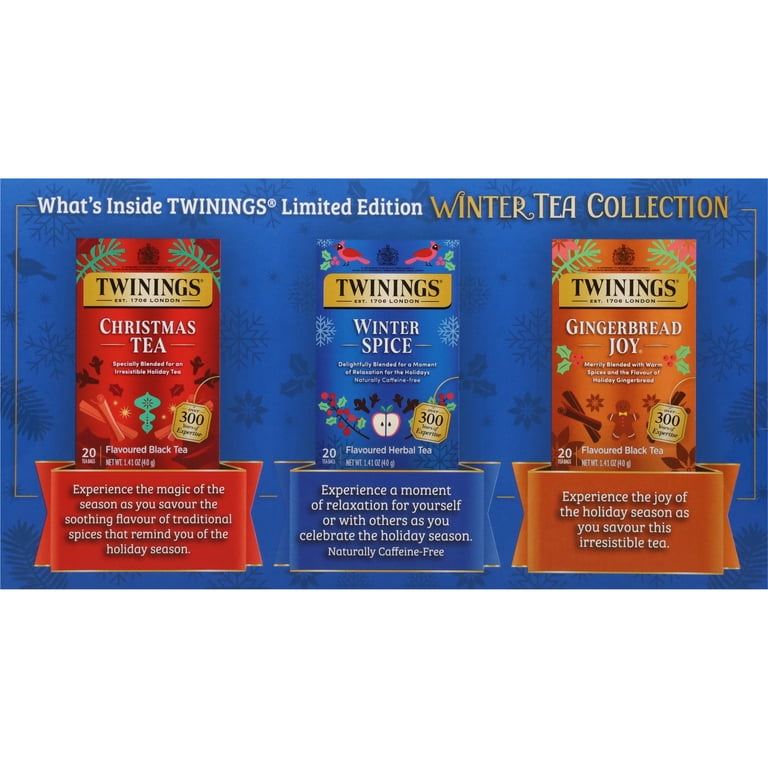 Twinings Winter Collection Tea Bags, 3 Boxes, 60 Count - Walmart.com