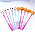 thumbnail image 3 of 10Pcs Halloween Glowing Pumpkin Skull Shaking Stick Luminous Glowing Stick Random Color (Pumpkin, Skull for Each 5Pcs), 3 of 5