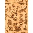thumbnail image 1 of Ahgly Company Indoor Rectangle Abstract Orange Modern Area Rugs, 3' x 5', 1 of 4