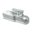 thumbnail image 1 of 2"x 3"Straight Tongue Trailer Coupler For 3in Channel,2in Hitch Ball,5000 Lbs,Electroplated,RV Parts,Camper Caravan Accessories ,Weatherproof Double Locking Hitch Pin, 1 of 7