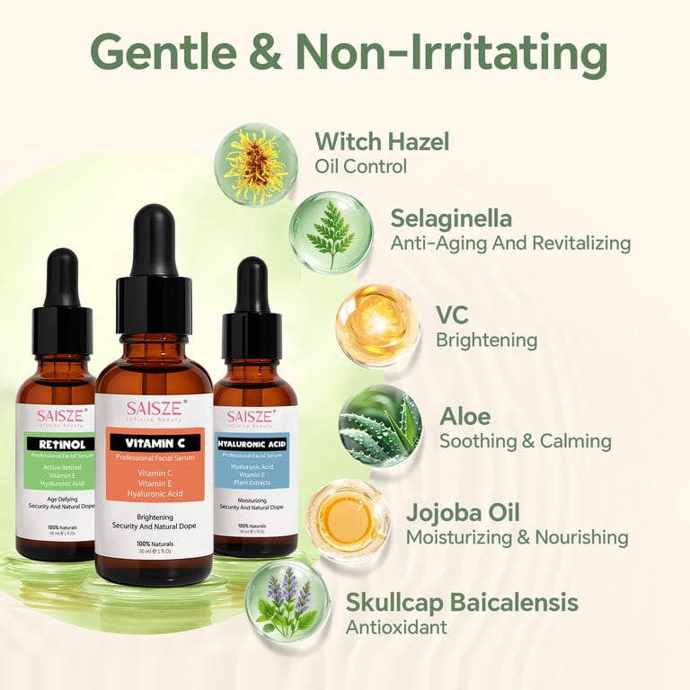 Saisze Vitamin C Serum Kit Face Serum Facial Serum Anti Aging for
