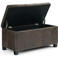 thumbnail image 6 of Homestock Renaissance Revival 36 Inch Wide Rectangle Storage Ottoman Bench, 6 of 11