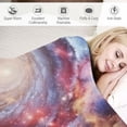 thumbnail image 3 of Shangniulu Galaxy Blanket Soft Comfortable Purple Print Throw Blanket for Sofa Chair Bed Office 50"x60" (Multiple sizes available), 3 of 6