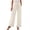 Beige, variant on Women's Fashion Wide Leg Lounge Pants with Pockets Lightweight High Waisted Adjustable Tie Knot Loose Business Work Trousers(Sky Blue,S)