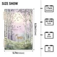 thumbnail image 2 of FORMRS 1-Subject Spiral Notebook 8" x 5" College Ruled 60 Refillable Sheet A5 Hard Cover, 2 Pack, Purple Deer, 2 of 7