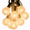 thumbnail image 2 of 100' - G40 White Satin Pearl String Lights with White Wire, 2 of 7