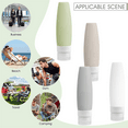 thumbnail image 4 of SUPTREE Silicone Travel Size Toiletries Bottles Containers 4 Pack Leakproof Squeezable Refillable Travel Accessories (3oz/90ml), 4 of 7
