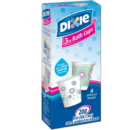 Dixie Bath Cups, 3 oz, 200 count - Walmart.com