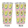 thumbnail image 4 of Vaso de acero inoxidable con tapa y diseño de aguacate, de 20 oz, portátil, para viaje, 4 of 7