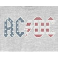 thumbnail image 2 of AC/DC Logo Grey Tee Shirt T-shirt Rock N' Roll Lifestyle-Small, 2 of 3