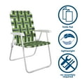 thumbnail image 5 of COSCO Folding Lawn Chairs, 2-Pack, Blue and Green, 5 of 12