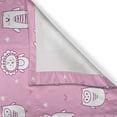 thumbnail image 3 of Ambesonne Animal Lover Kitchen Curtains, Funny Animals Pink, 55"x39", Pale Pink Purple, 3 of 3