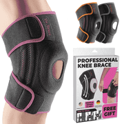 DR. BRACE ELITE Knee Brace with Side Stabilizers & Patella Gel Pads for Maximum Knee Pain Support and fast recovery for men and women-Please Check How To Size Image (X-Large, Orion)