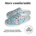 thumbnail image 6 of Fotbe Baby Elephant Pattern Women's Fuzzy Curly Fur Memory Foam Loafer Slippers Indoor Outdoor Slippers Winter Home Shoes-42/43, 6 of 7